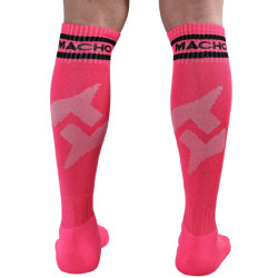 Macho - Chaussettes Longues Taille Unique Rose